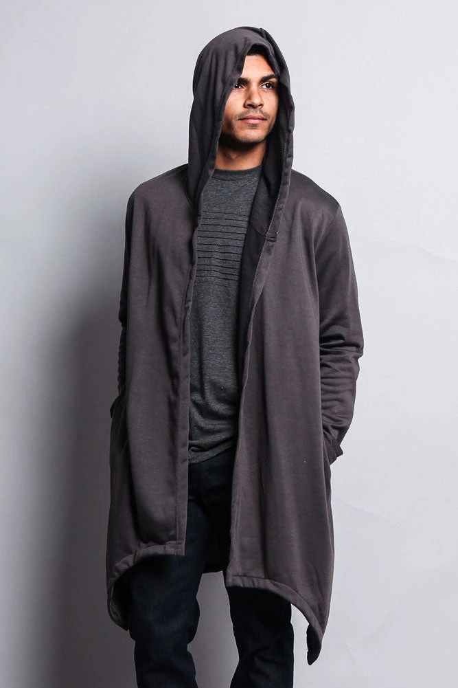 Long Length Drape Cape Cardigan Hoodie 14 Long Length Drape Cape Cardigan Hoodie - Image 14