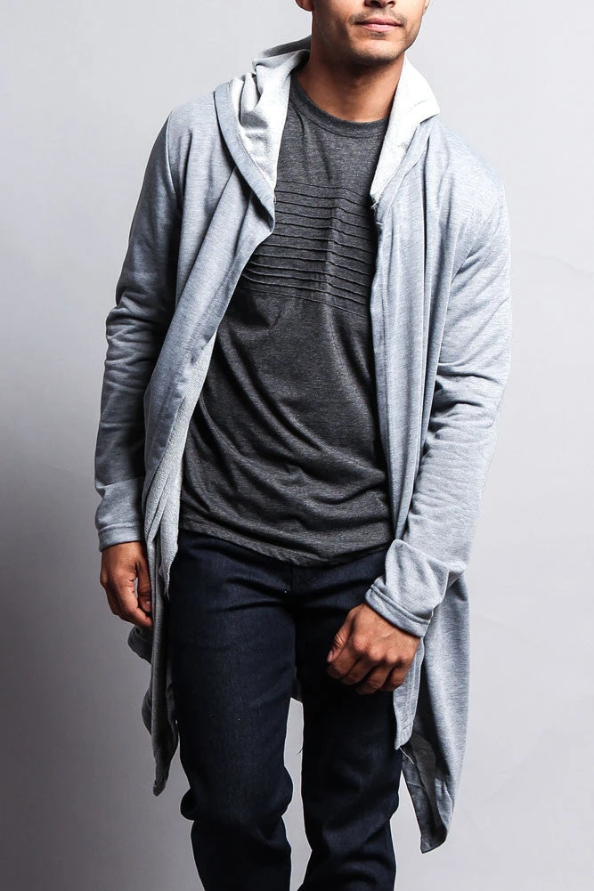 Long Length Drape Cape Cardigan Hoodie 18 Long Length Drape Cape Cardigan Hoodie - Image 18