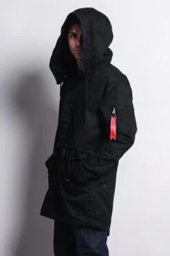 MA-1 Bomber Style Anorak Jacket -Victorious JK715 BLK 5