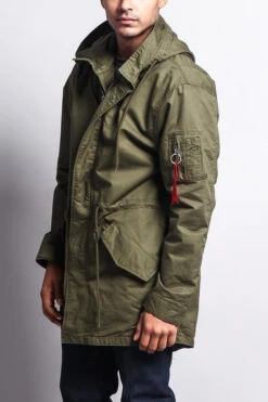 MA-1 Bomber Style Anorak Jacket -Victorious JK715 OLV 2