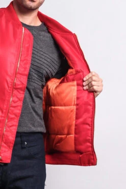 Solid Color MA-1 Bomber Jacket -Victorious JK735 RED 5