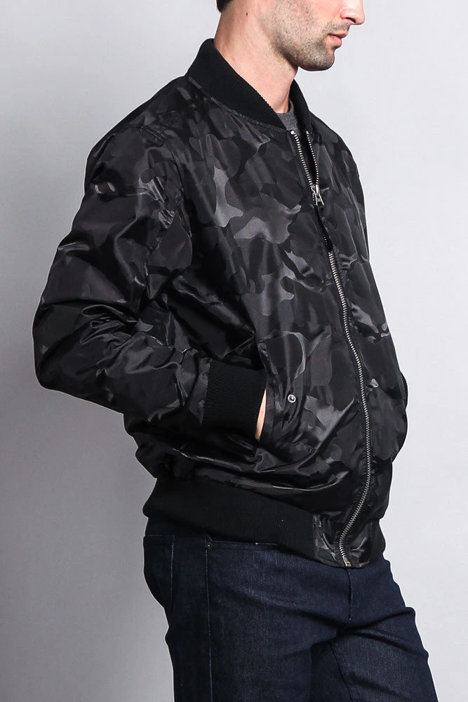 Lightweight Tonal Camo Bomber Flight Jacket 5 Lightweight Tonal Camo Bomber Flight Jacket - Image 5