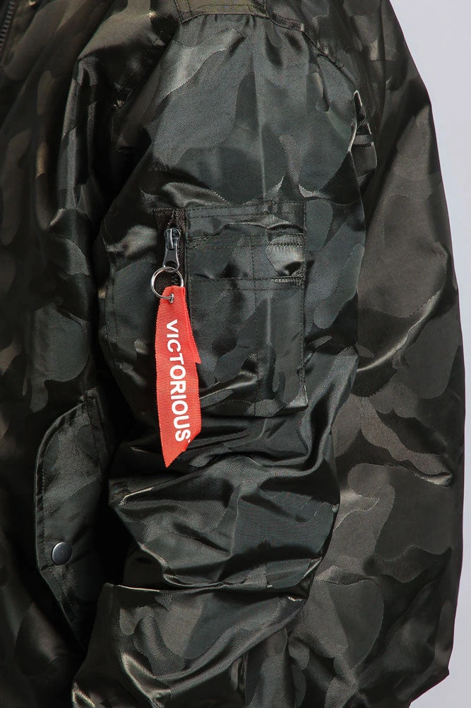 Lightweight Tonal Camo Bomber Flight Jacket 18 Lightweight Tonal Camo Bomber Flight Jacket - Image 18