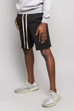 Dropped Crotch Sweat Shorts -Victorious JS15 BLK 2