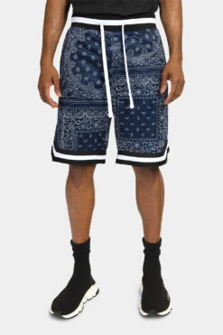 Pro Bandana Paisley Basketball Shorts 26 Pro Bandana Paisley Basketball Shorts -Victorious JS17 NAN 1