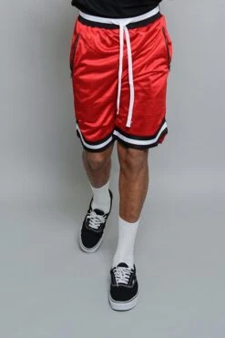 Essential Pro Basketball Shorts 33 Essential Pro Basketball Shorts -Victorious JS17 RED 1