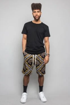 Lux Leopard Basketball Shorts -Victorious JS35 BLK 7