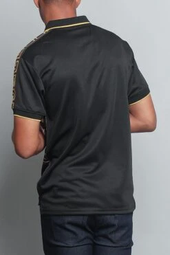 King Sublimation Polo Shirt -Victorious PQ7300 BLK 3