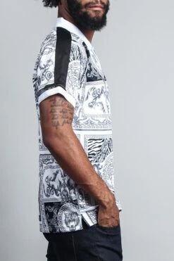 V Lux Lion Polo -Victorious PQ7301 WTB 4