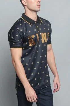 Lion King Polo -Victorious PQ7304 BLK 4