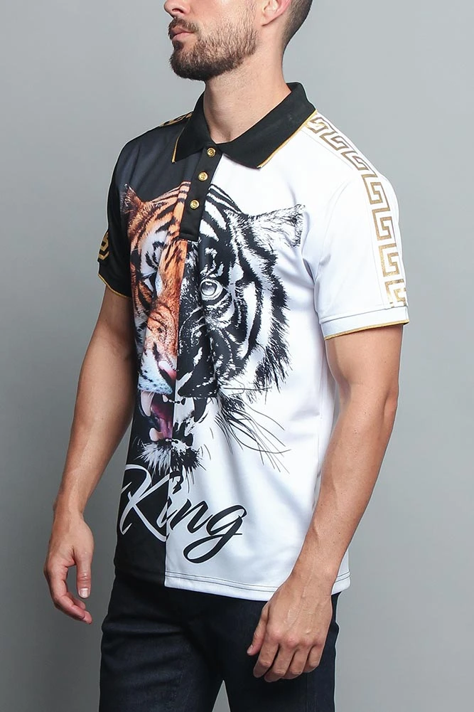 King Contrast Tiger Polo 2 King Contrast Tiger Polo - Image 2