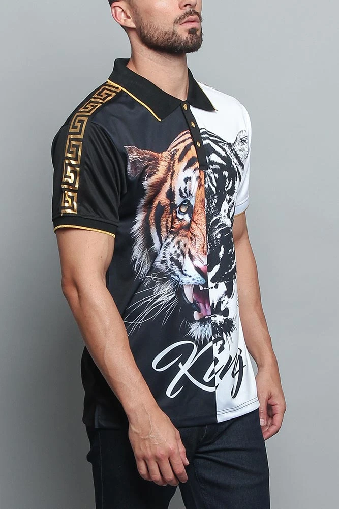 King Contrast Tiger Polo 4 King Contrast Tiger Polo - Image 4