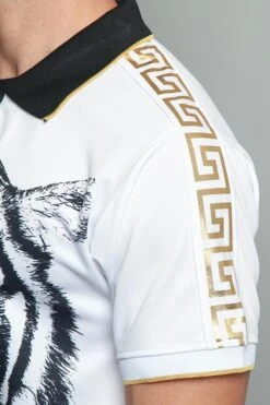 King Contrast Tiger Polo 11 King Contrast Tiger Polo -Victorious PQ7305 BLK 6