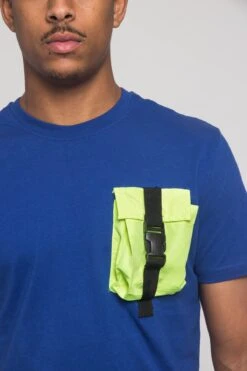 3D Buckled Pocket T-Shirt -Victorious SF9021 RBL 5