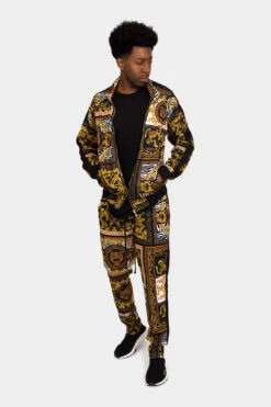 Luxury Track Suit -Victorious ST552 BLK 1