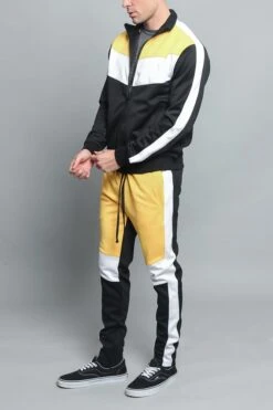 Tri Color Blocked Track Suit -Victorious ST553 GLD 2