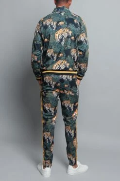 Royal Floral Tiger Track Suit -Victorious ST559 BLK 3