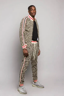 Leopard Track Suit Set -Victorious ST567 BRN 4
