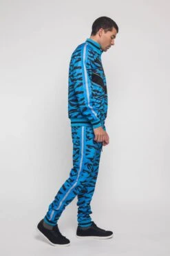 Reflective Tape Tiger Stripe Tracksuit -Victorious ST576 NBL 4