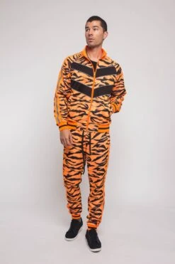 Reflective Tape Tiger Stripe Tracksuit -Victorious ST576 NOR 1