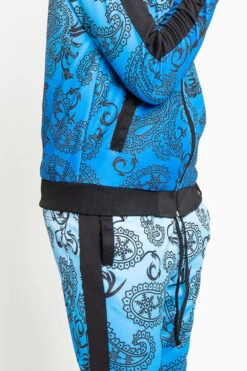 Paisley Gradient Ombre Track Suit Set -Victorious ST803 BLU 5