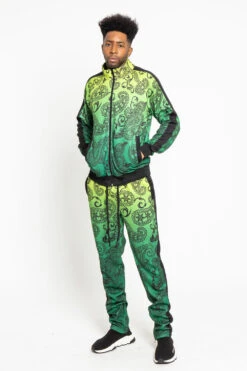 Paisley Gradient Ombre Track Suit Set -Victorious ST803 FZN 1