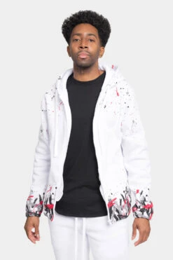 Paint Splatter Fleece Tracksuit -Victorious ST806 WRD 6