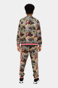 G Striped Floral Tiger Track Suit Set -Victorious ST808 CAM 4