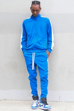 Essential Side Stripe Track Suit -Victorious ST868 RBL 3