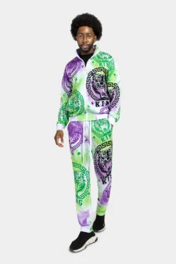 Tie Dye Tiger King Tracksuit -Victorious ST872 MIST 1