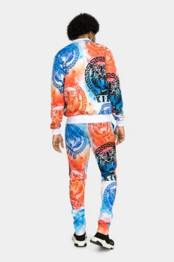 Tie Dye Tiger King Tracksuit -Victorious ST872 SUNSET 3