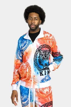 Tie Dye Tiger King Tracksuit -Victorious ST872 SUNSET 6