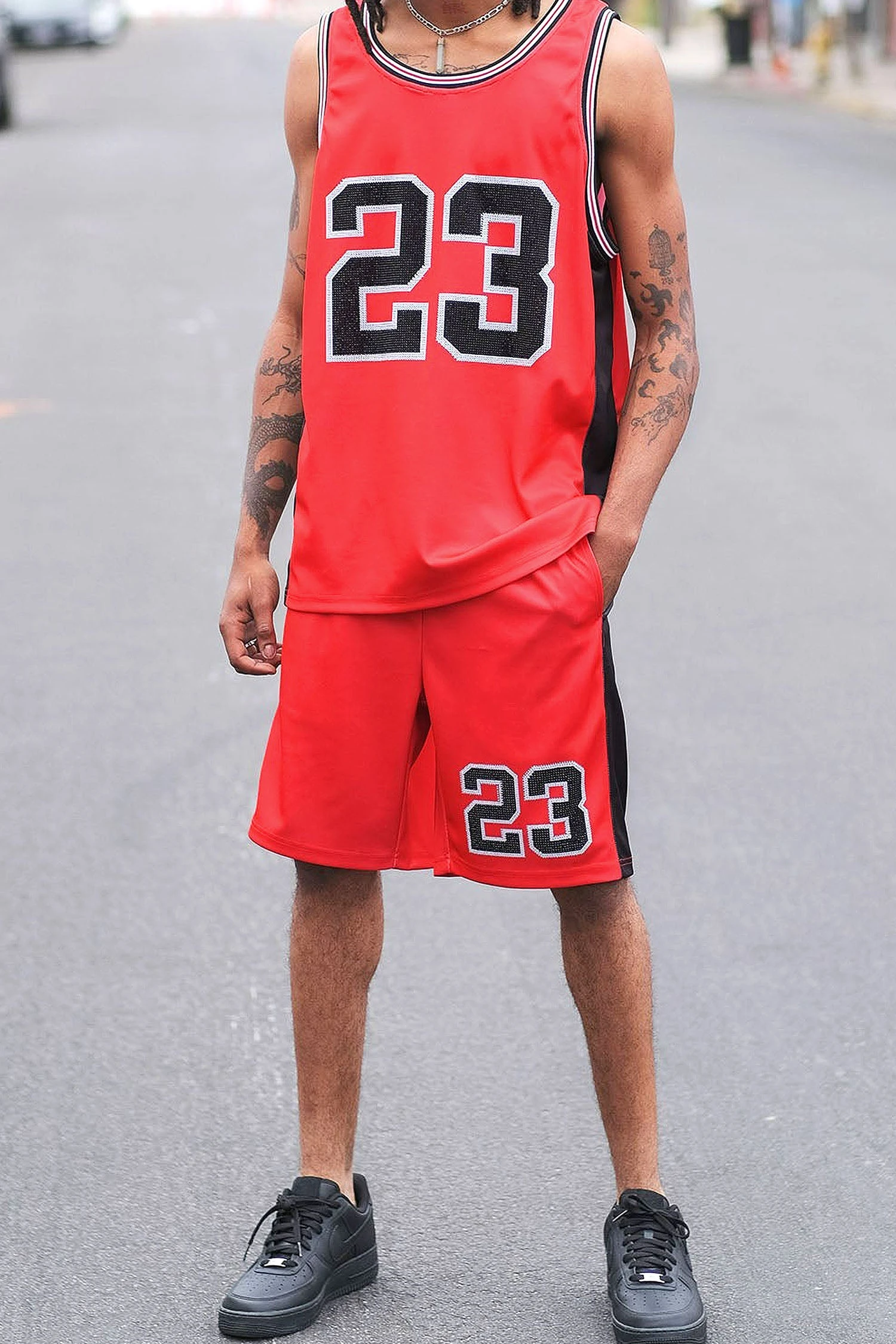 Men's Rhinestoned "23" Basketball Sets 8 Men's Rhinestoned "23" Basketball Sets - Image 8