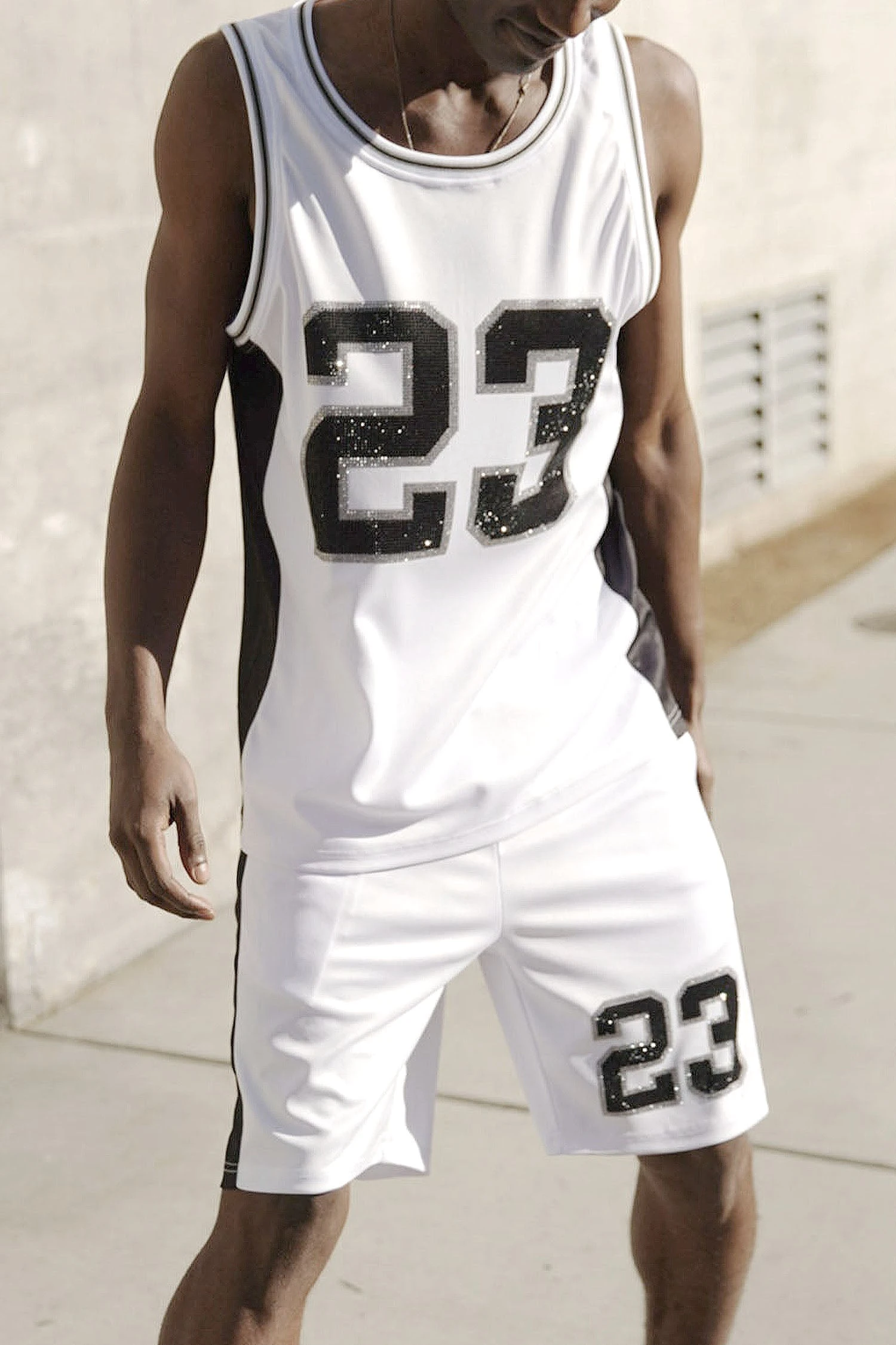 Men's Rhinestoned "23" Basketball Sets 1 Men's Rhinestoned "23" Basketball Sets