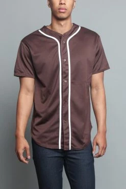 Basic Baseball Jersey -Victorious STS0171 BRN 1