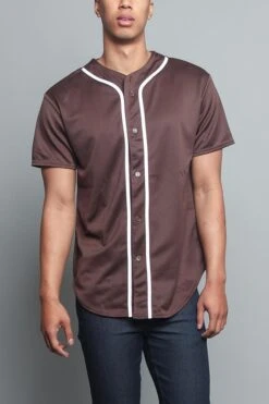 Basic Baseball Jersey -Victorious STS0171 BRN 5