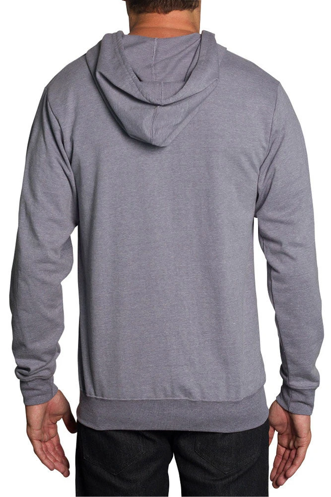 Men's French Terry Zip Down Hoodie 9 Men's French Terry Zip Down Hoodie - Image 9