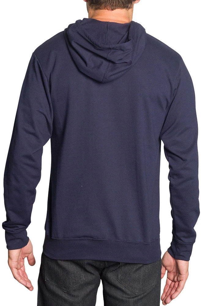 Men's French Terry Zip Down Hoodie 12 Men's French Terry Zip Down Hoodie - Image 12