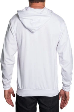 Men's French Terry Zip Down Hoodie 29 Men's French Terry Zip Down Hoodie -Victorious TH891 WHT 3