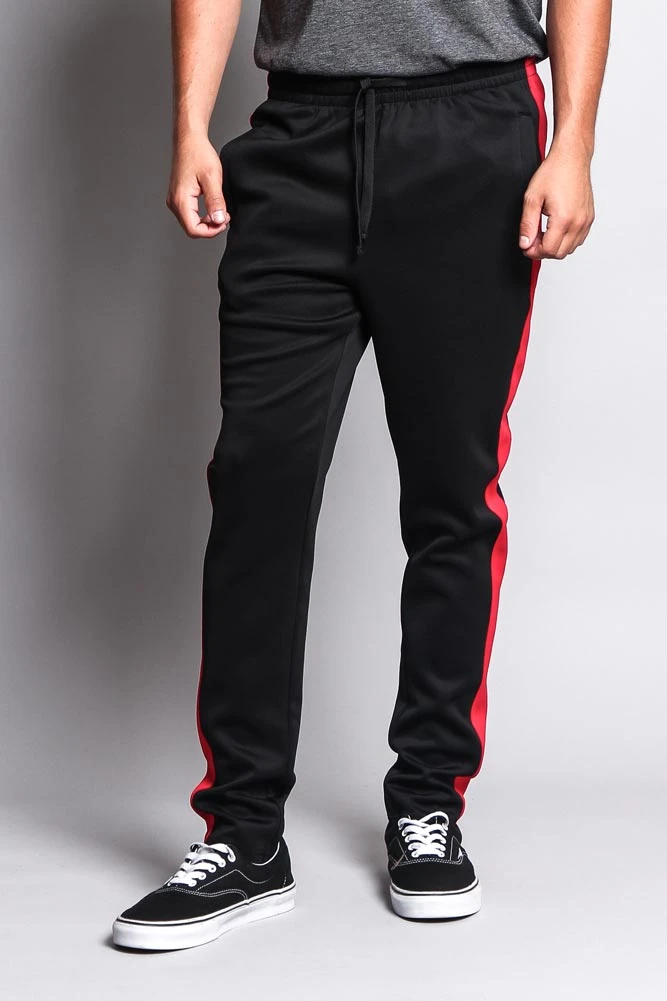 Slim Fit Striped Track Pants 1 Slim Fit Striped Track Pants