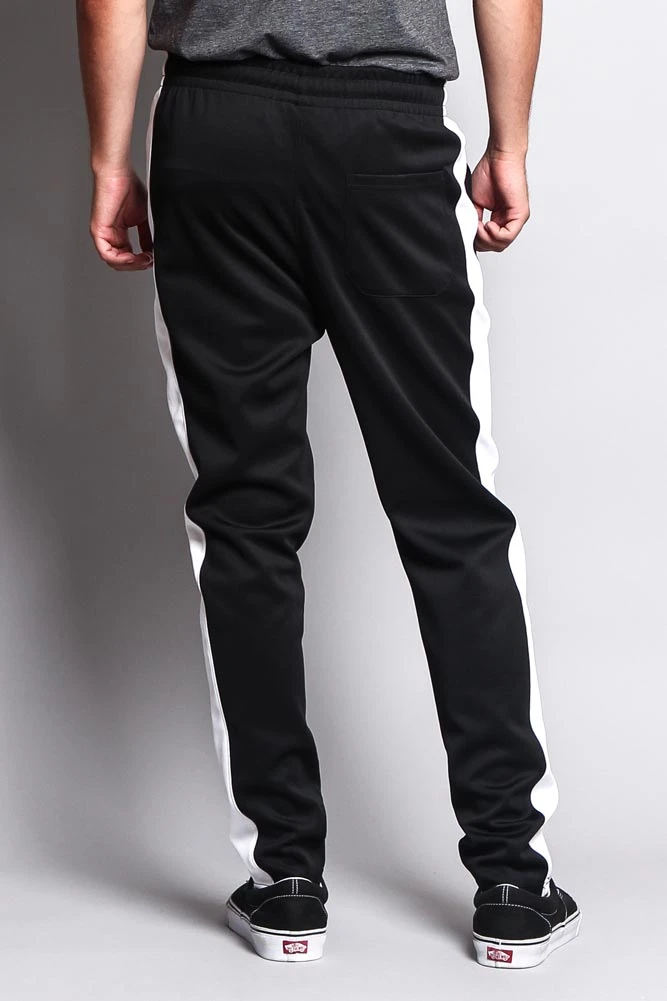 Slim Fit Striped Track Pants 8 Slim Fit Striped Track Pants - Image 8