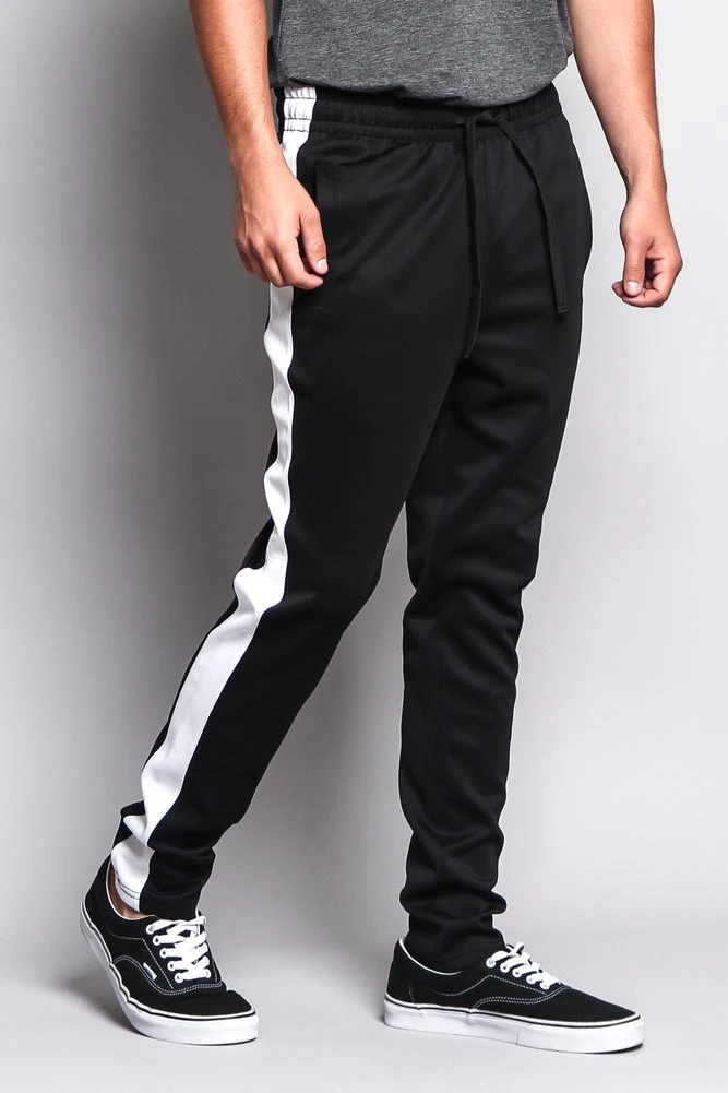 Slim Fit Striped Track Pants 9 Slim Fit Striped Track Pants - Image 9