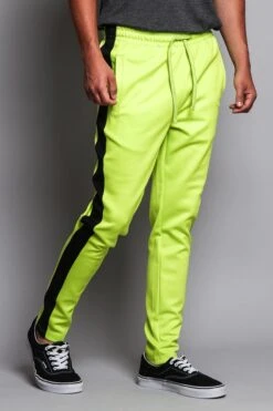 Slim Fit Striped Track Pants 33 Slim Fit Striped Track Pants -Victorious TR522 FZN 4
