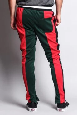 Slim Fit Contrasting Track Pants -Victorious TR524 GNR 3