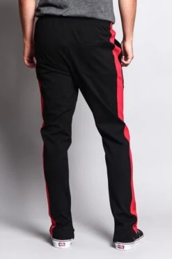Premium Stretch Slim Fit Striped Track Pants -Victorious TR526 BRD 3