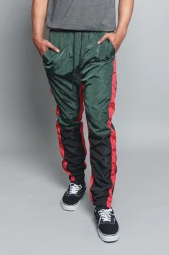 Tri Color Windbreaker Track Pants 24 Tri Color Windbreaker Track Pants -Victorious TR543 GRN 5