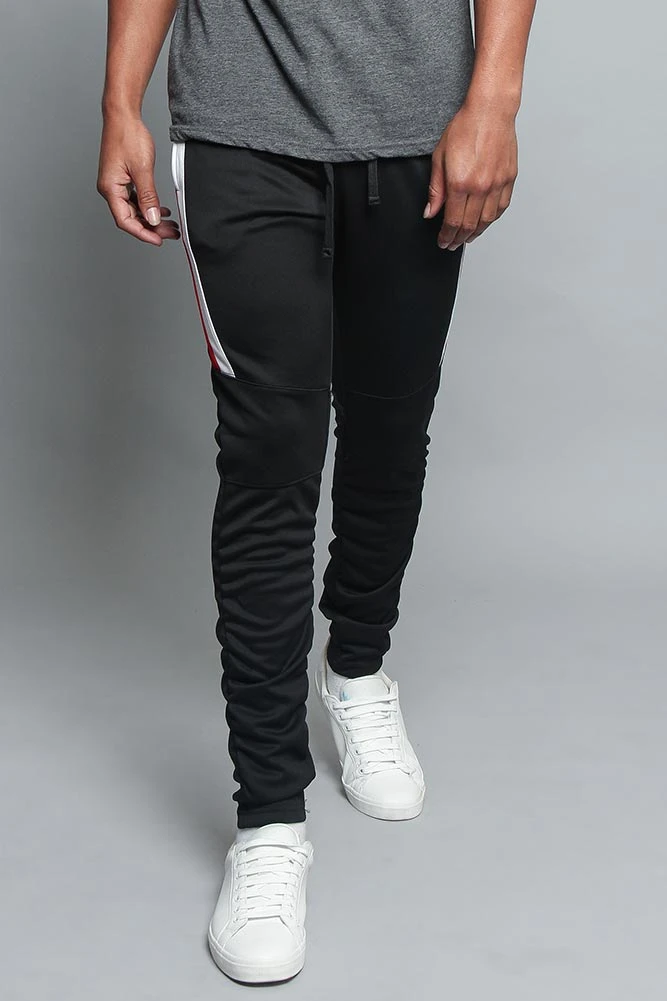 Scrunched Bungee Double Striped Track Pants 9 Scrunched Bungee Double Striped Track Pants - Image 9