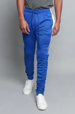 Scrunched Bungee Double Striped Track Pants 29 Scrunched Bungee Double Striped Track Pants -Victorious TR546 RBL 1