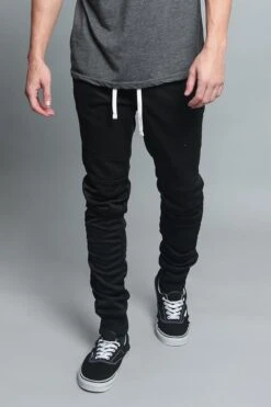 Scrunched Skinny Fit Track Pants 29 Scrunched Skinny Fit Track Pants -Victorious TR547 BLK 5