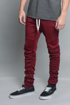 Scrunched Skinny Fit Track Pants 31 Scrunched Skinny Fit Track Pants -Victorious TR547 BRG 2